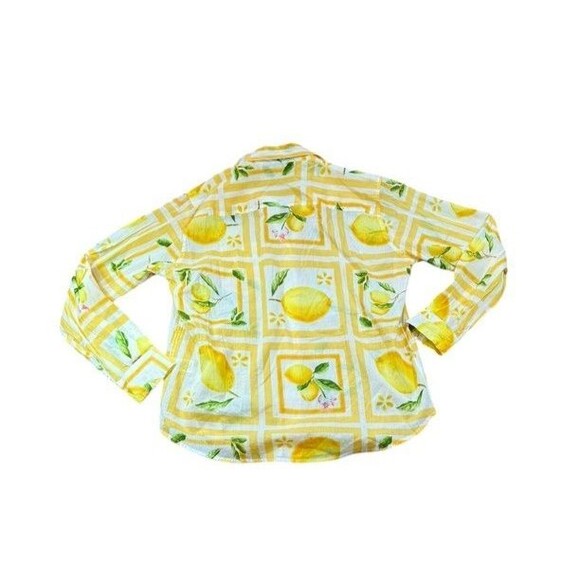 Calypso St. Barth Lemon Button Up Shirt Women's Size Small - Resort -Summer -New - Picture 3 of 7